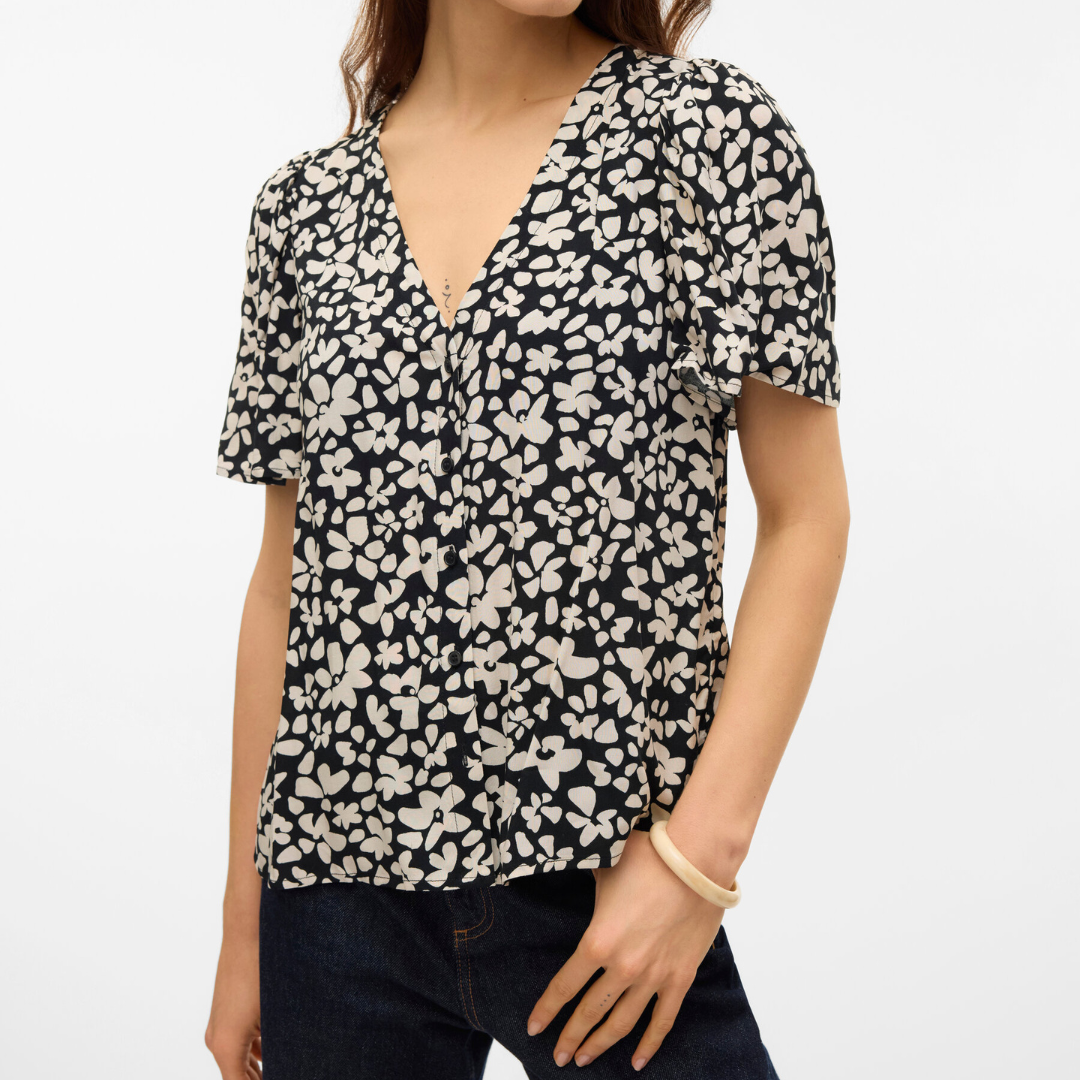 VERO MODA - BLUSE - ALBA 10325871 - BLACK SUSSIE