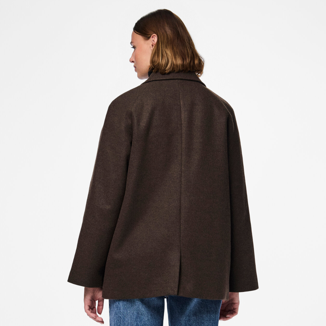 PIECES - FRAKKE - MARBEL 17152808 - MOLE MELANGE