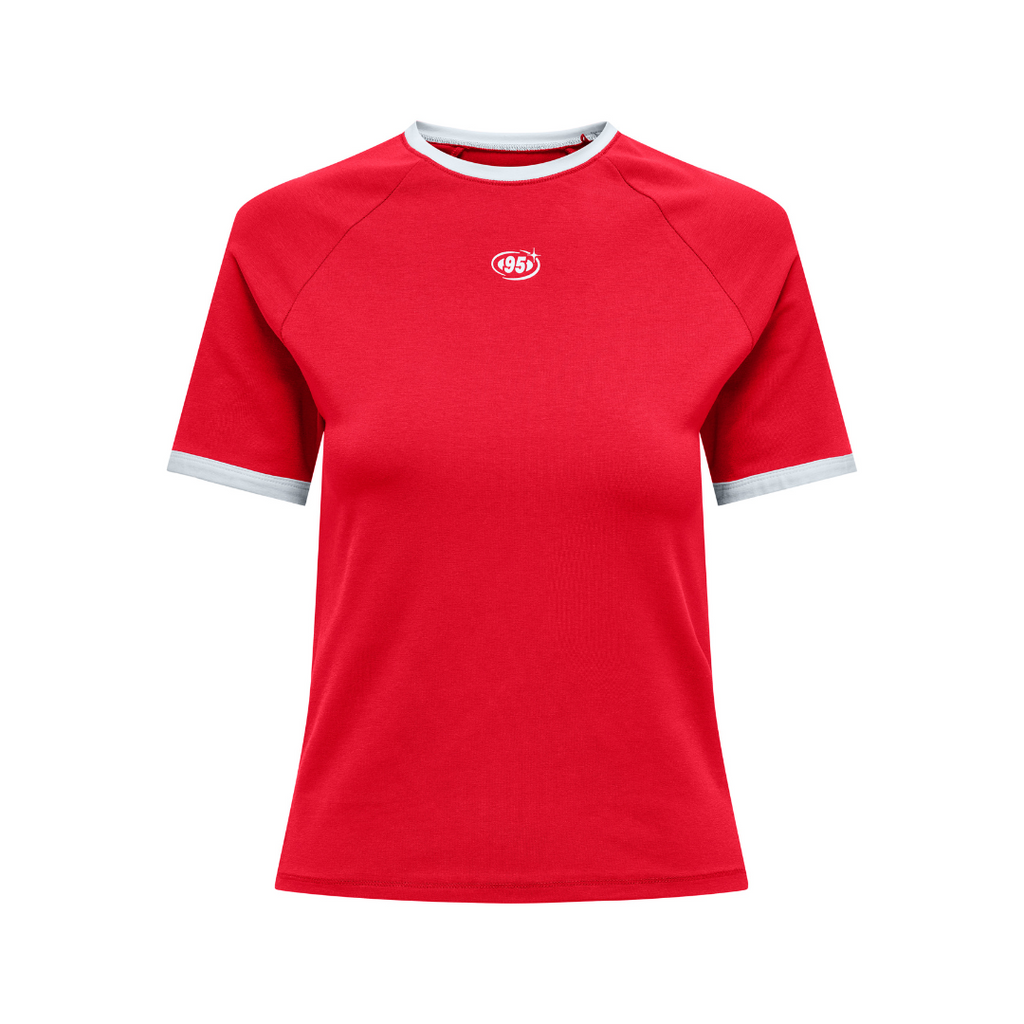 ONLY - T-SHIRT - CHOICE 15343575 - TRUE RED 95 LOGO