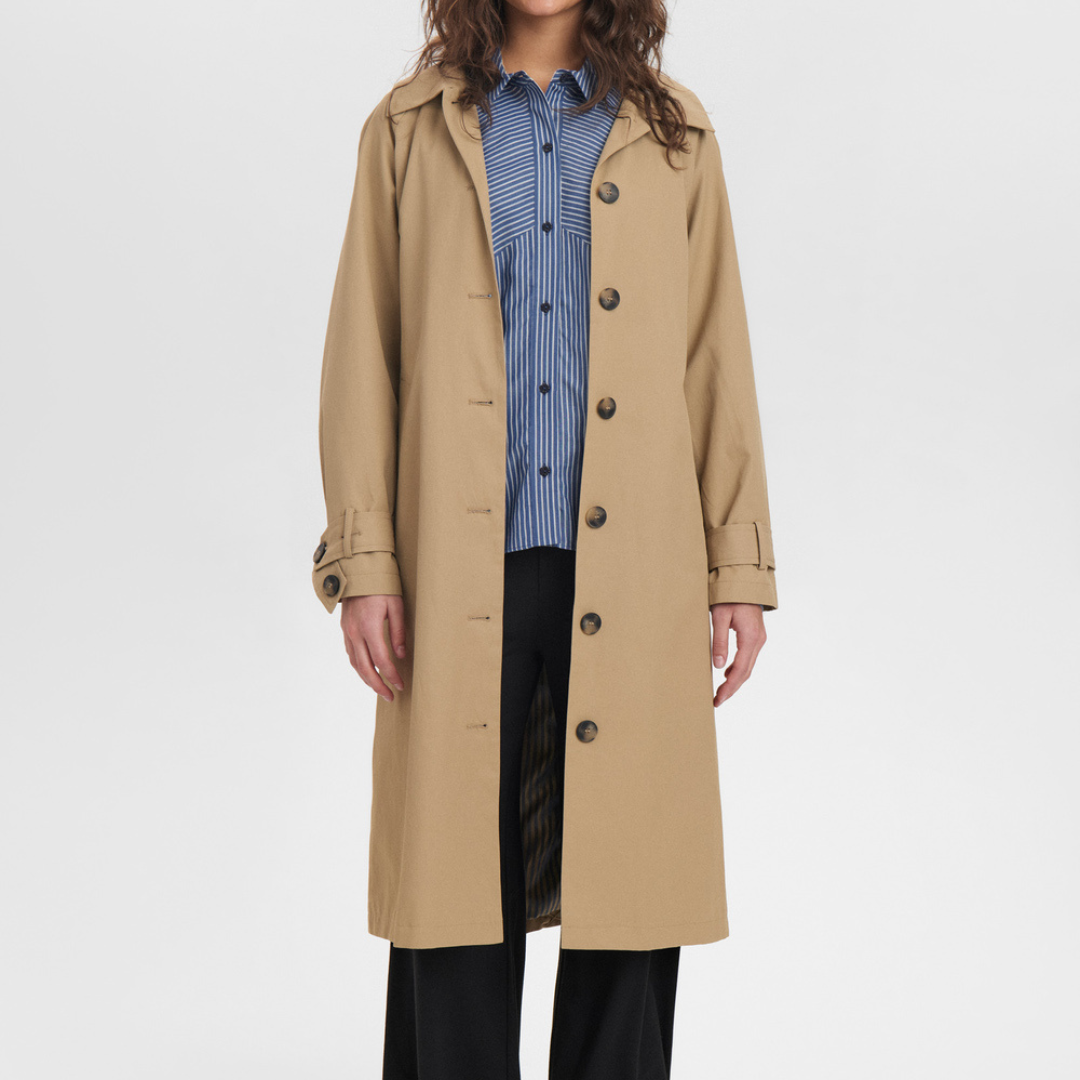 NÜMPH - TRENCHCOAT - EMMAS 705010 - TIGERS EYE