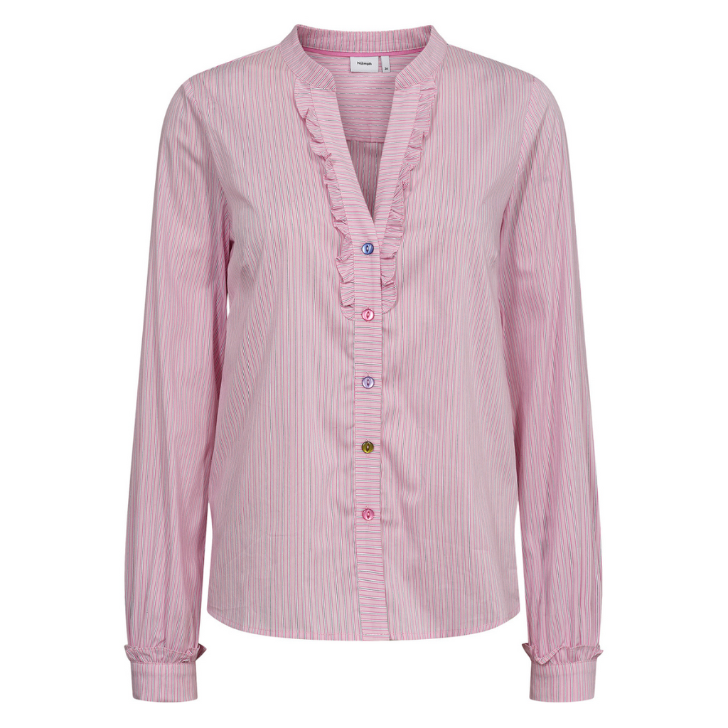 NÜMPH - SKJORTE - FARRAH 705031 - PINK LADY