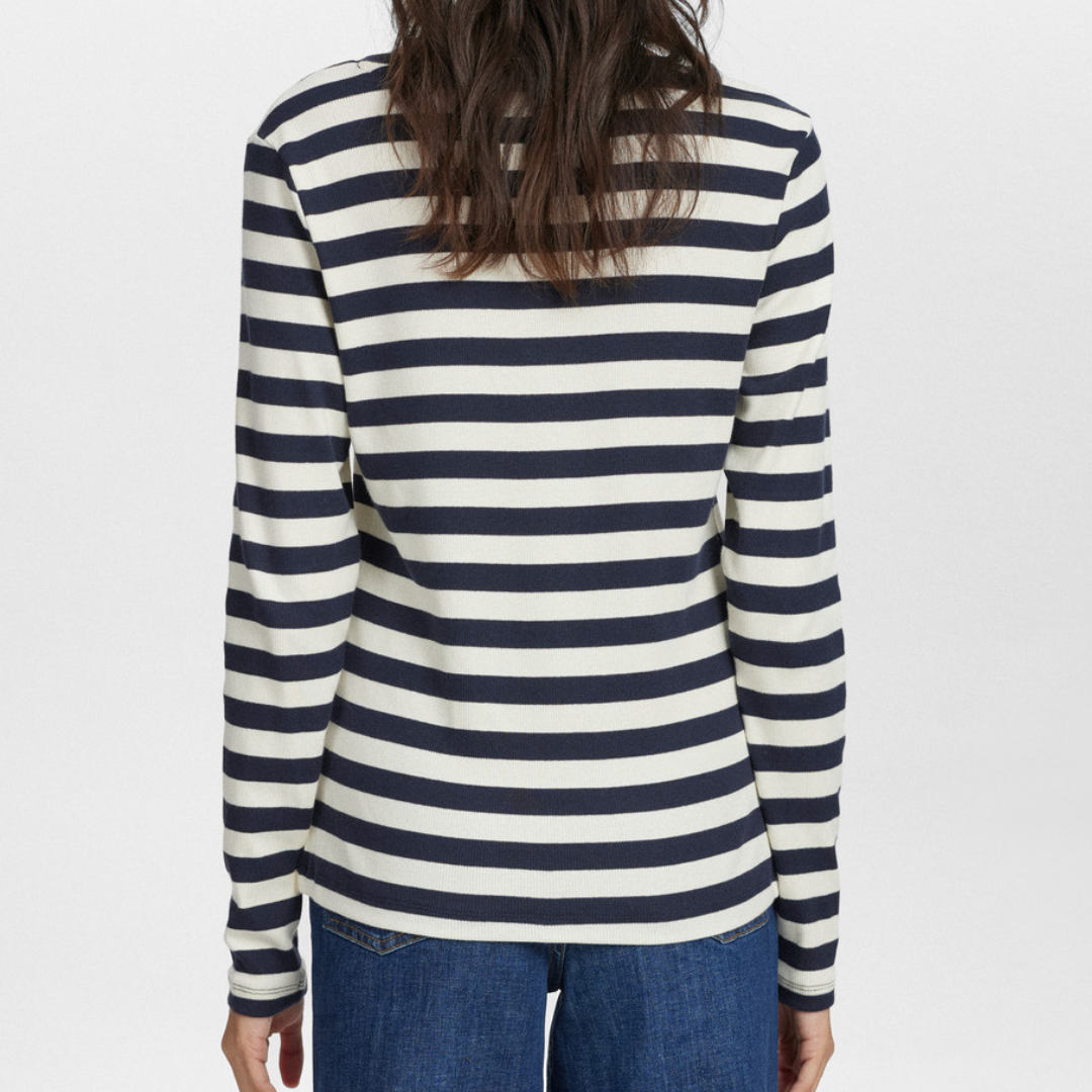 NÜMPH - BLUSE - MIXIE 703933 - DARK SAPPHIRE