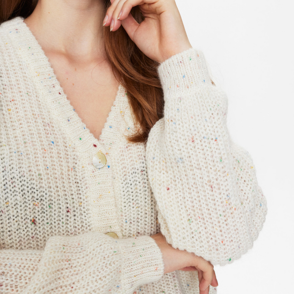 NÜMPH - CARDIGAN - MILANI 705094 - CLOUD DANCER