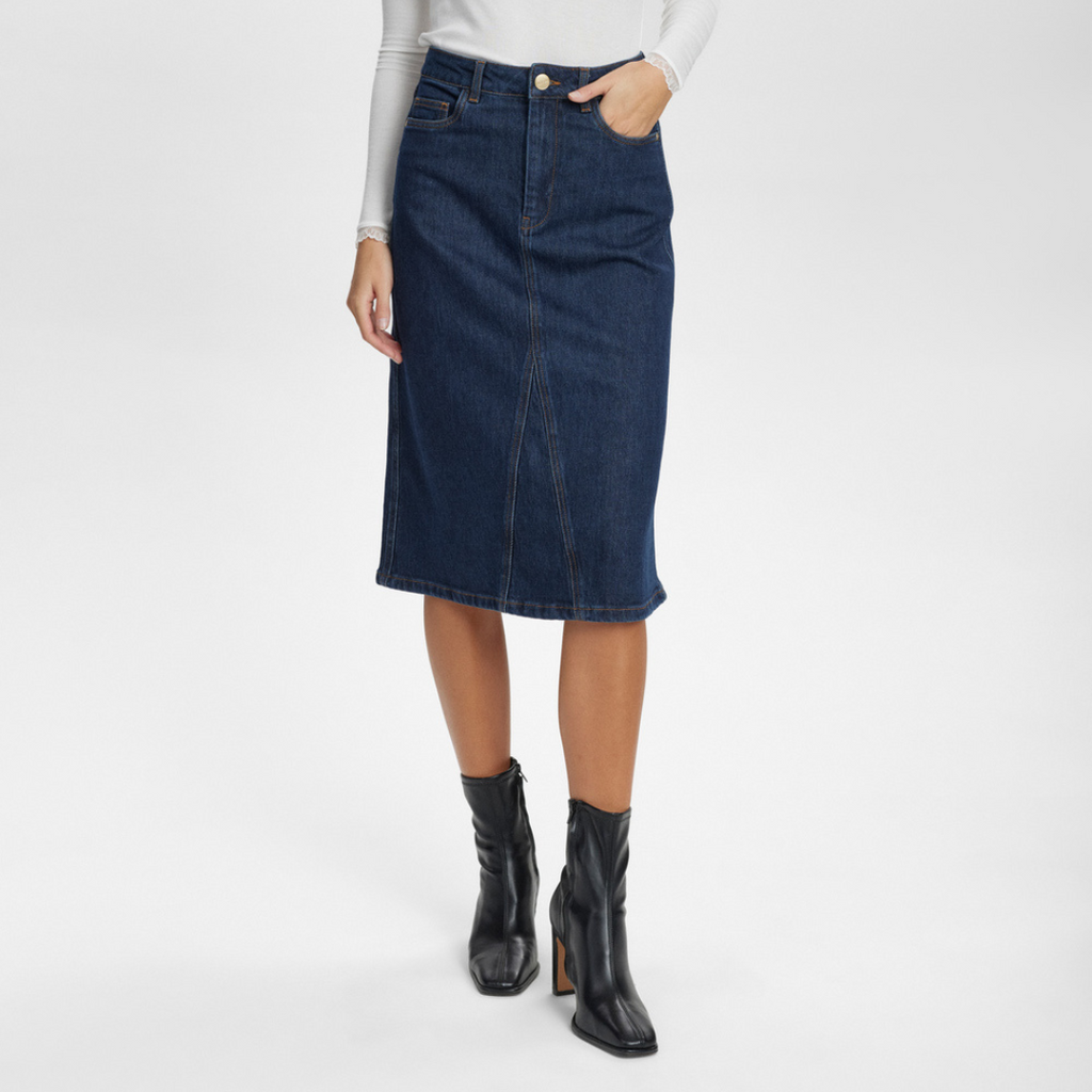 NÜMPH - NEDERDEL - LONDON 705189 - DARK BLUE DENIM