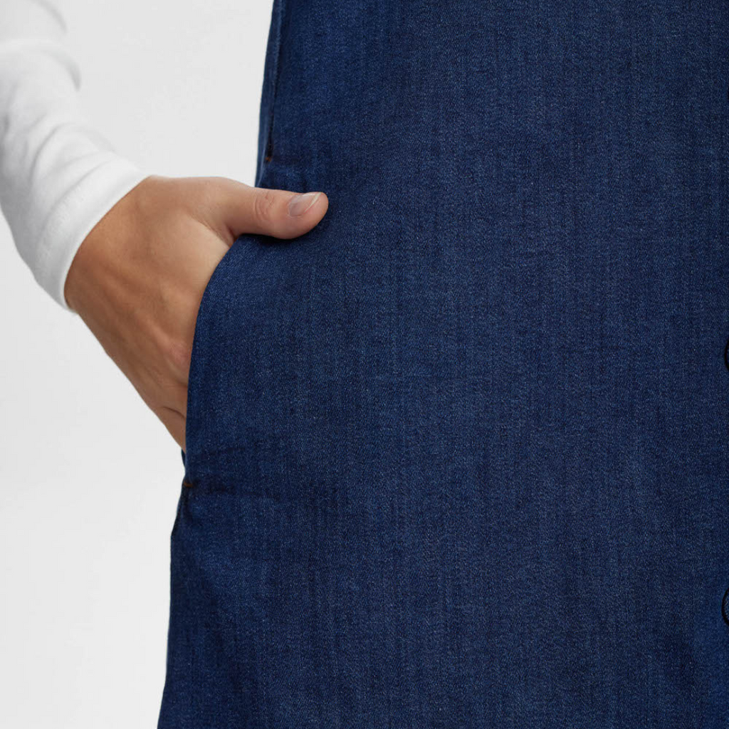 NÜMPH - DENIMKJOLE - AMBER 705206 - DARK BLUE DENIM