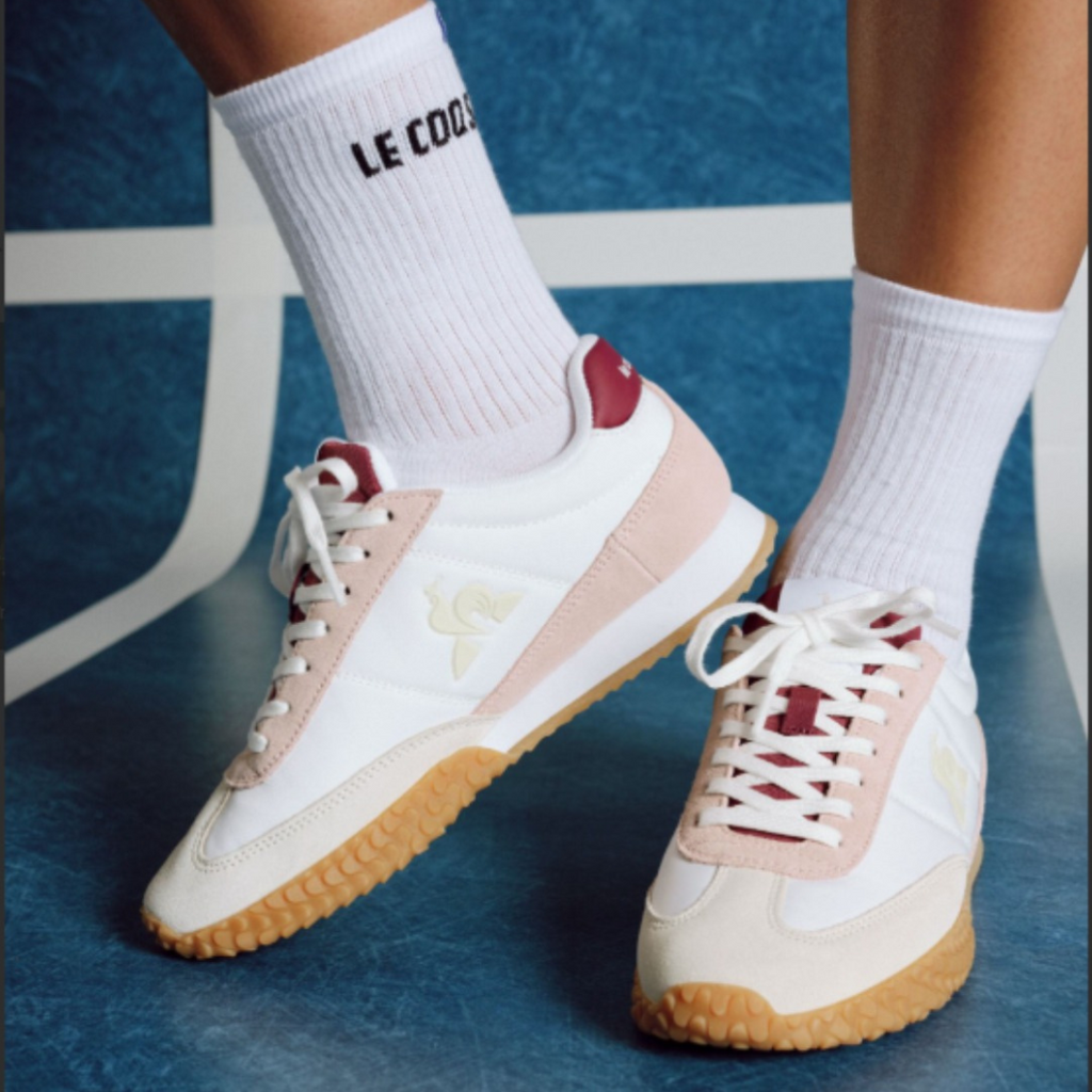 LE COQ SPORTIF - SNEAKERS - VELOCE 2422623 - BONE WHITE/MAUVE CHALK