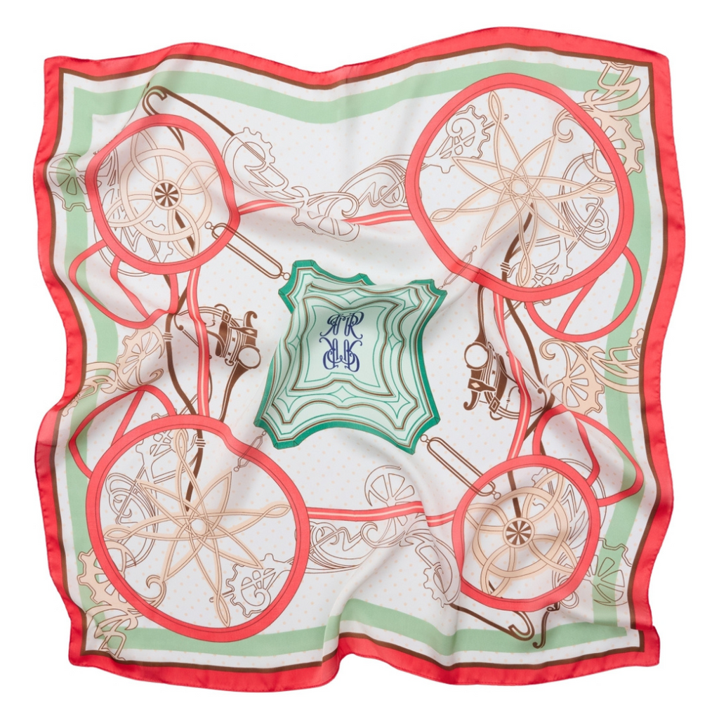 MARTA DU CHATEAU - TØRKLÆDE - ELIANE FA35157 - ORANGE/GREY