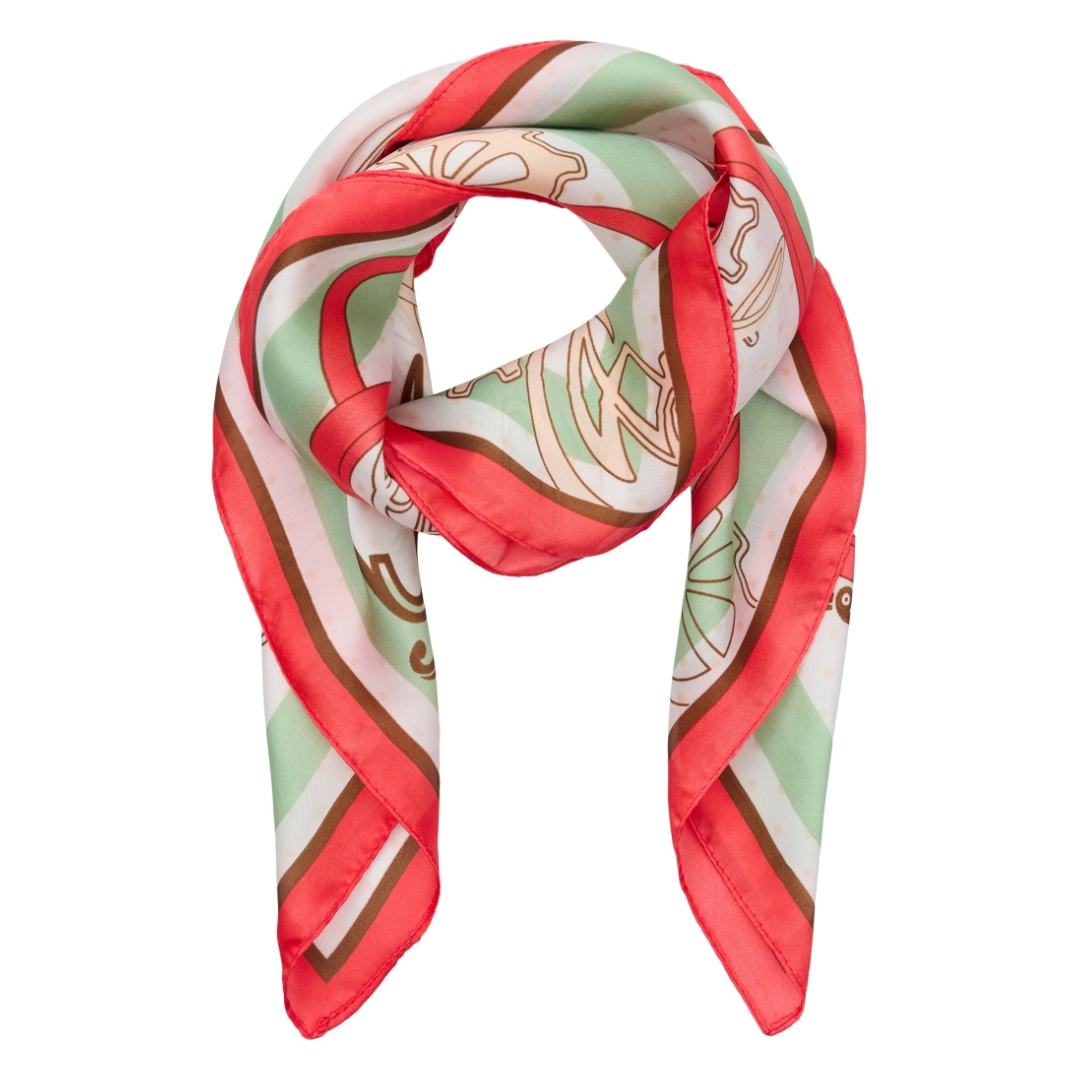 MARTA DU CHATEAU - TØRKLÆDE - ELIANE FA35157 - ORANGE/GREY