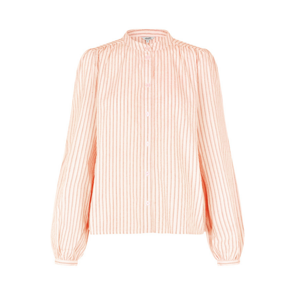 MBYM - SKJORTE - MATHILY 58619465 - SUGAR ORANGE STRIPE