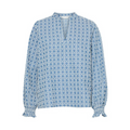PULZ - BLUSE - FENYA 50208359 - MEDIUM BLUE DENIM
