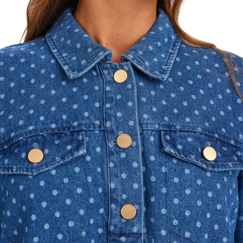 NÜMPH - DENIM KJOLE - HADDIE 705276 - MEDIUM BLUE DENIM