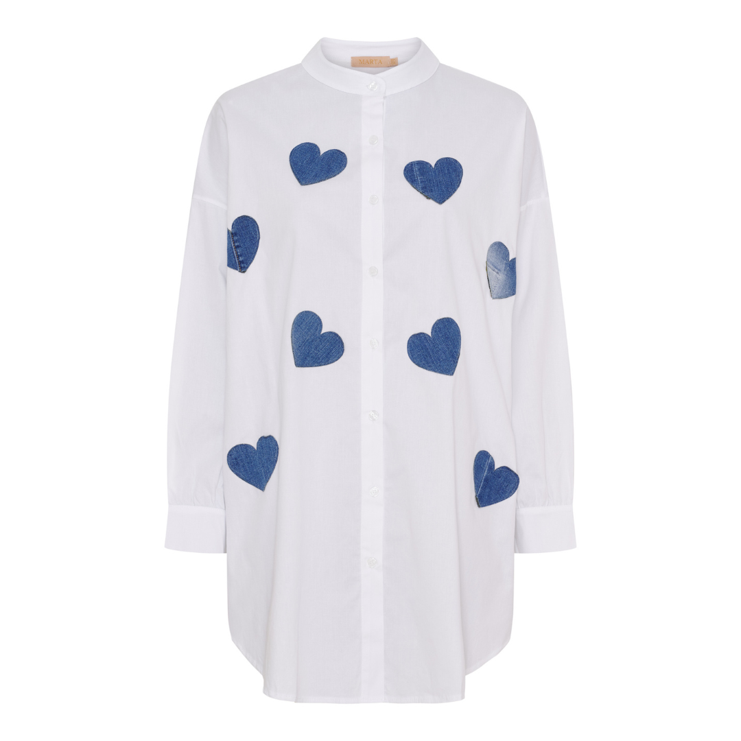 MARTA DU CHATEAU - SKJORTE - CECILIA 259288 - WHITE