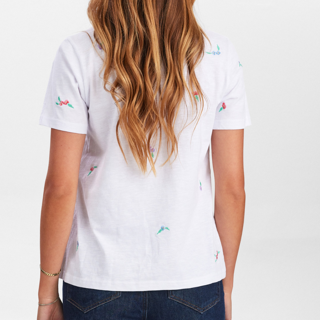 NÜMPH - T-SHIRT - SUIS 705352 - BRIGHT WHITE