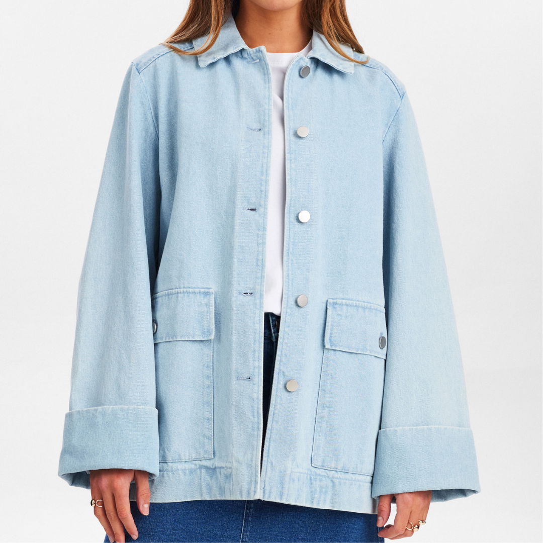 NÜMPH - DENIMJAKKE - LUNEA 705212 - LIGHT BLUE DENIM