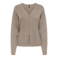 ONLY - CARDIGAN - COPRA ZIPPER 15360091 - MOCHA MERINGUE