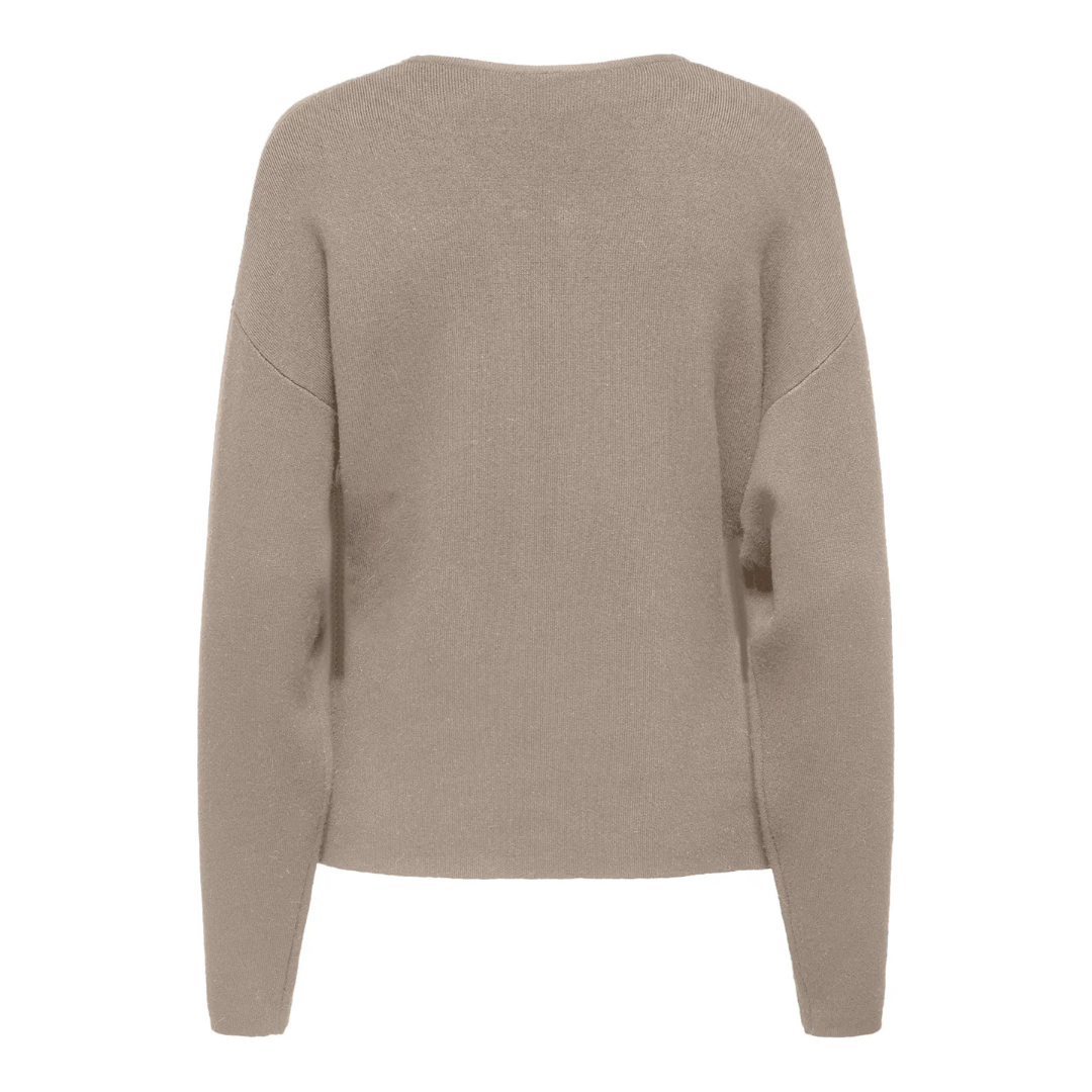 ONLY - CARDIGAN - COPRA ZIPPER 15360091 - MOCHA MERINGUE