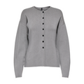 ONLY - CARDIGAN - COPRA BUTTON 15358670 - LIGHT GREY MELANGE
