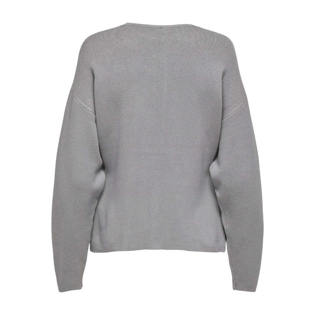 ONLY - CARDIGAN - COPRA BUTTON 15358670 - LIGHT GREY MELANGE