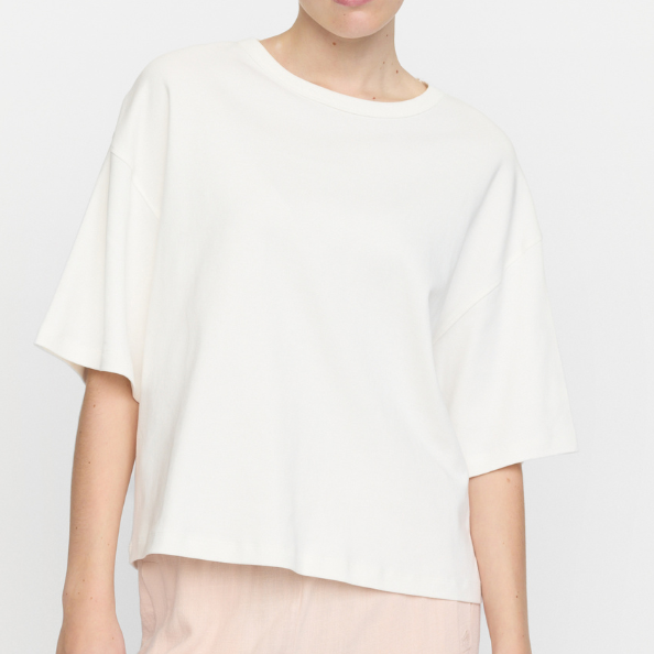 SOFT REBELS - T-SHIRT - HELLA WIDE SR225-311 - SNOW WHITE
