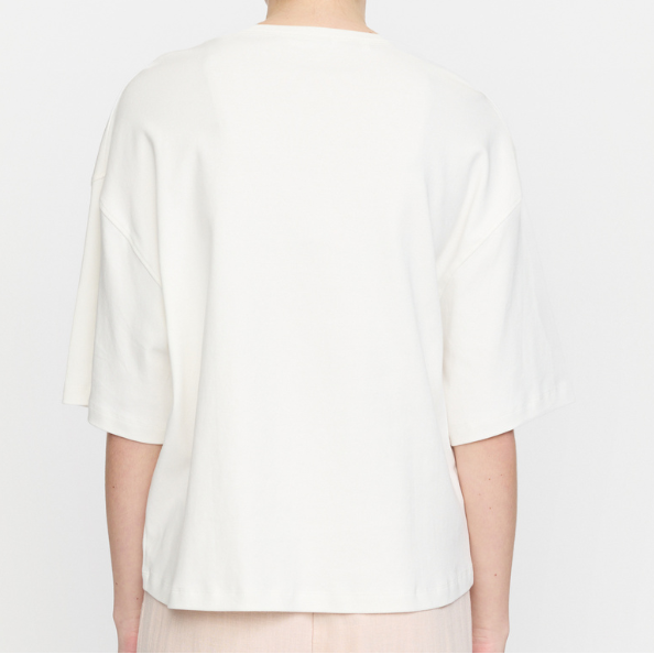 SOFT REBELS - T-SHIRT - HELLA WIDE SR225-311 - SNOW WHITE