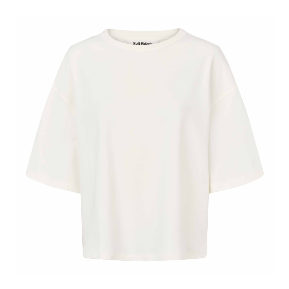 SOFT REBELS - T-SHIRT - HELLA WIDE SR225-311 - SNOW WHITE