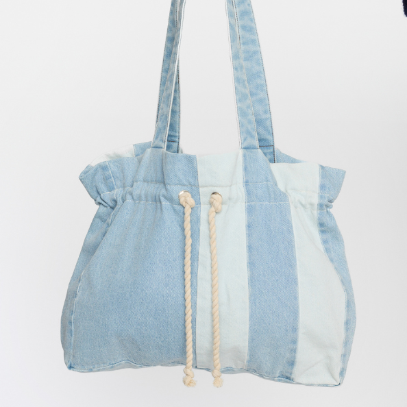 SOFT REBELS - TOTE BAG - MACY SR225-100 - MIXED DENIM