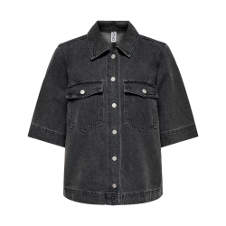 ONLY - DENIMSKJORTE - BELLE 15347084 - WASHED BLACK