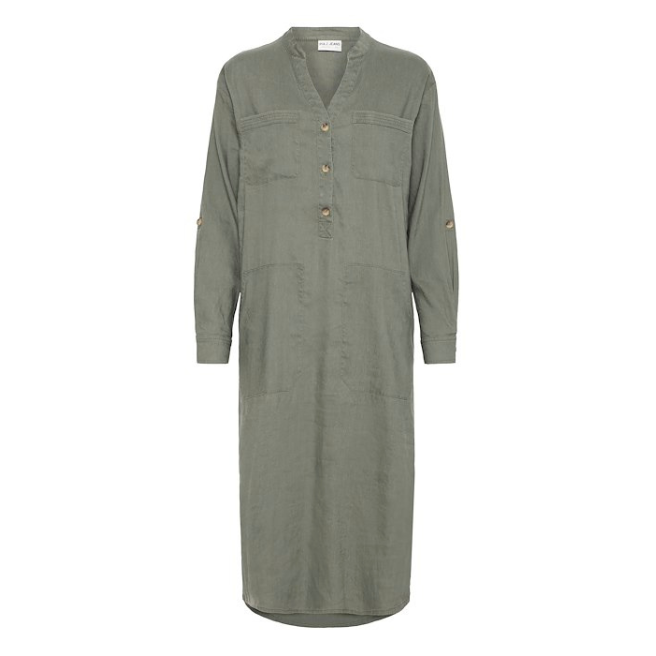 PULZ - KJOLE - LUCA 50208023 - DEEP LICHEN GREEN