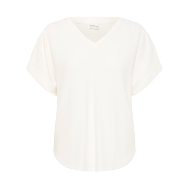 PULZ - T-SHIRT - GLOVER 50208932 - CLOUD DANCER