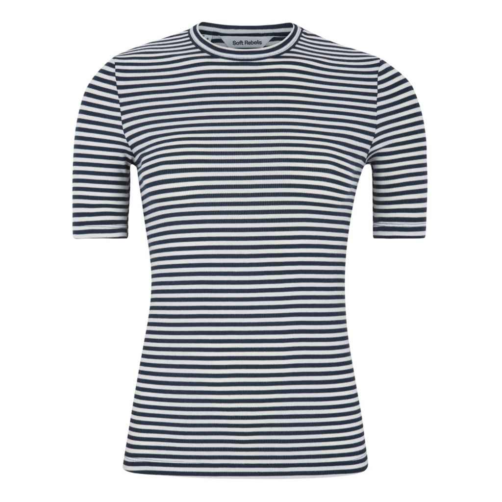 SOFT REBELS - T-SHIRT - FENJA SR124-304 - TOTAL ECLIPSE