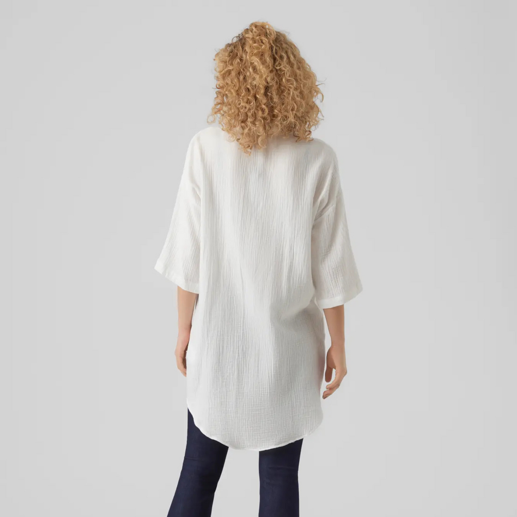 VERO MODA - SKJORTE - NATALI 10279688 - SNOW WHITE