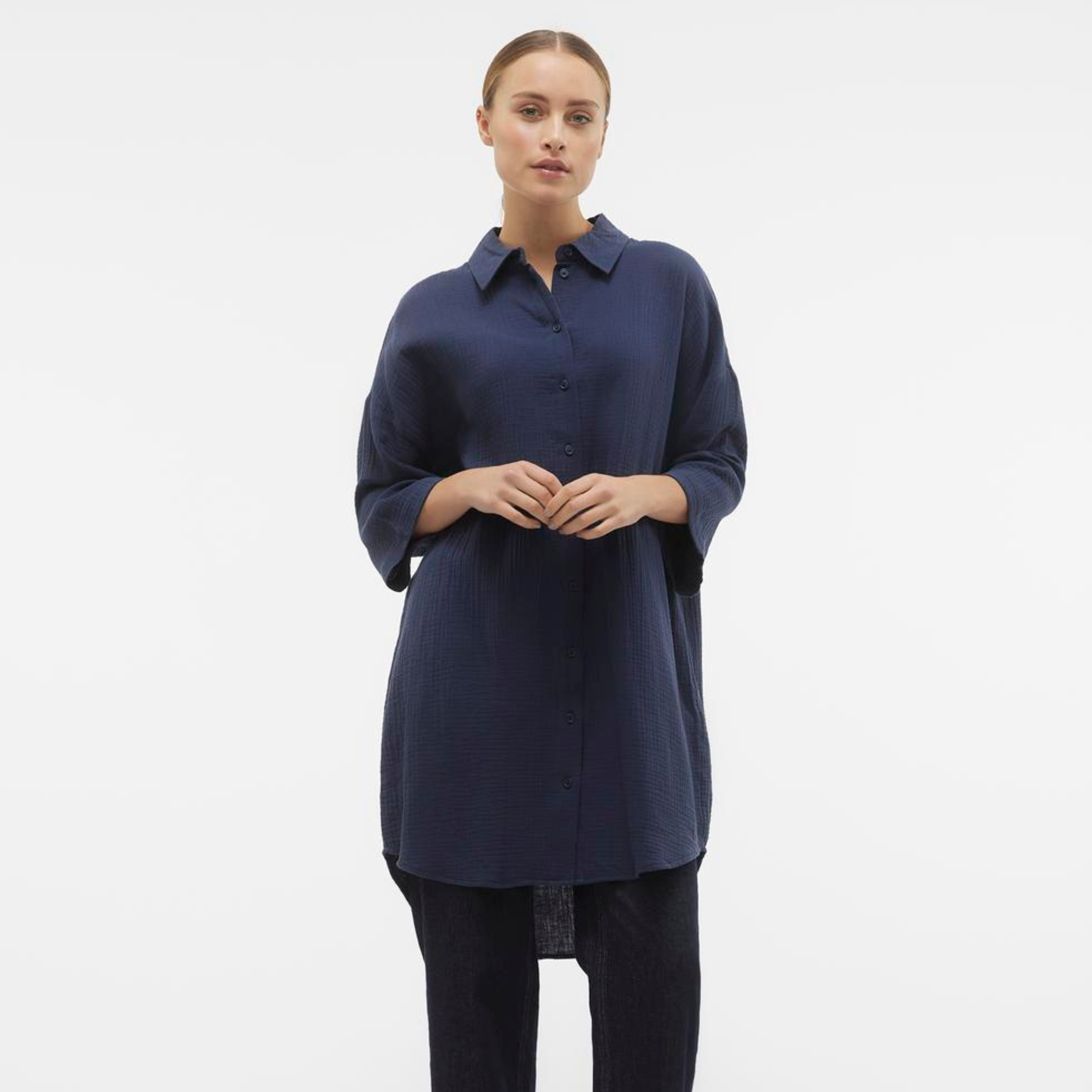 VERO MODA - SKJORTE - NATALI 10279688 - NAVY BLAZER