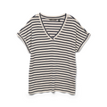 VERO MODA - T-SHIRT - HOLLY 10324112 - NAVY BLAZER/SILVER LINING STRPES