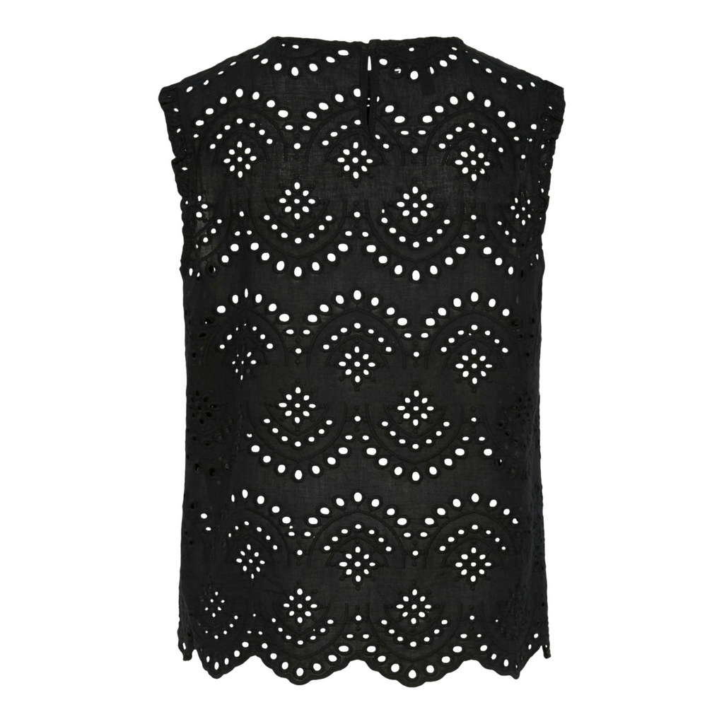 PIECES - TOP - VILDE 17154746 - SORT