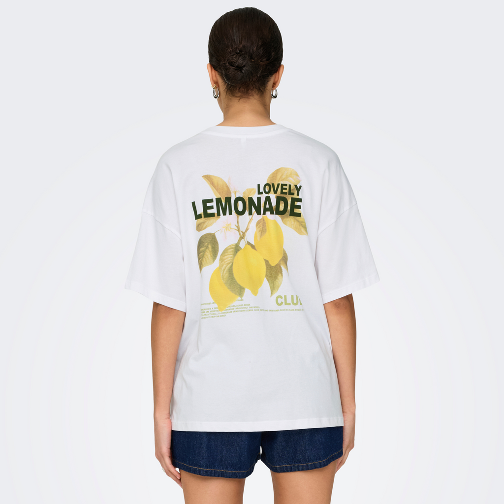 ONLY - T-SHIRT - VIVVI 15346761 - BRIGHT WHITE/LEMONADE