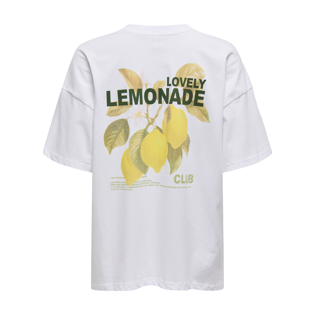 ONLY - T-SHIRT - VIVVI 15346761 - BRIGHT WHITE/LEMONADE
