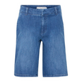 PULZ - CHINO SHORTS - KATJA 50209042 - MEDIUM BLUE DENIM