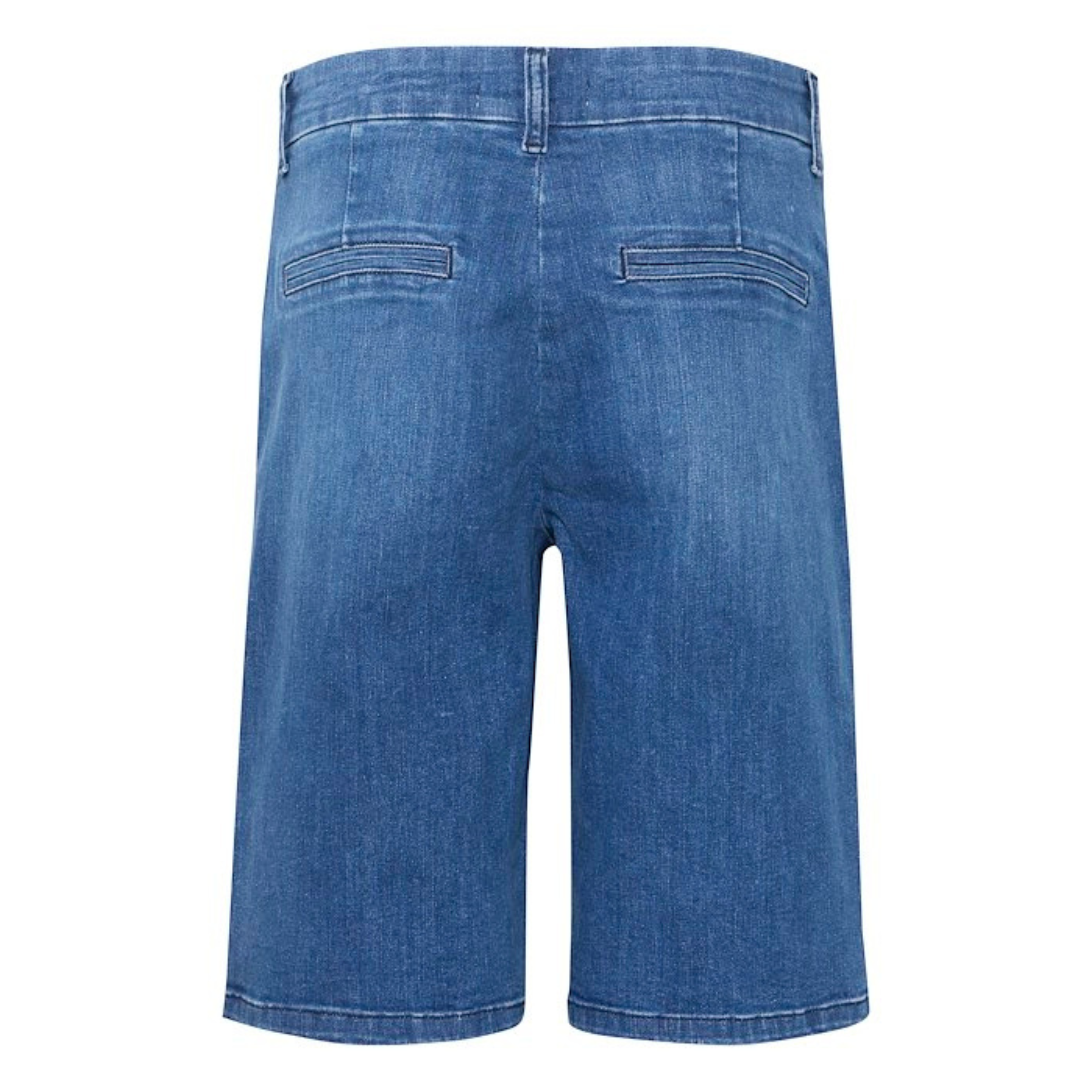 PULZ - CHINO SHORTS - KATJA 50209042 - MEDIUM BLUE DENIM