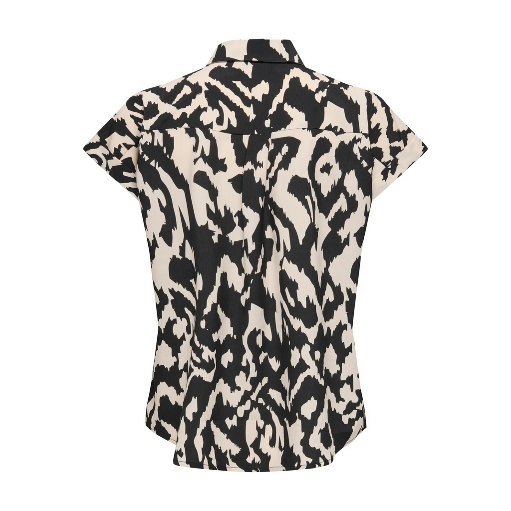 ONLY - SKJORTE - HANNOVER 15351855 - BIRCH/BLACK GRAPHIC