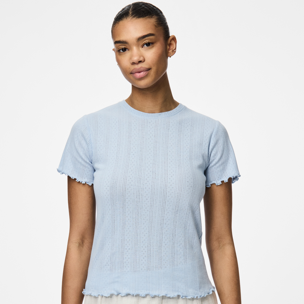 PIECES - T-SHIRT - MARIE 17152053 - CASHMERE BLUE