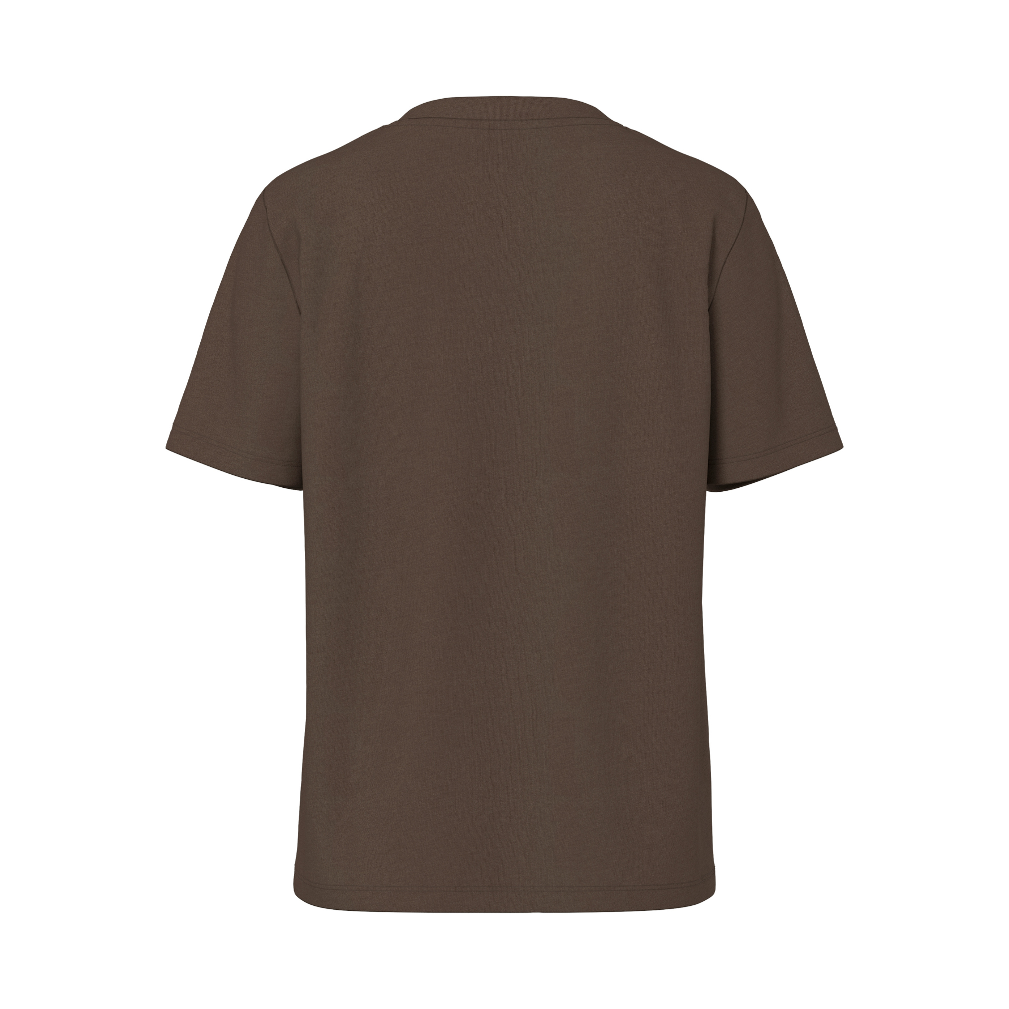PIECES - T-SHIRT - RIA SOLID 17140802 - HOT FUGDE