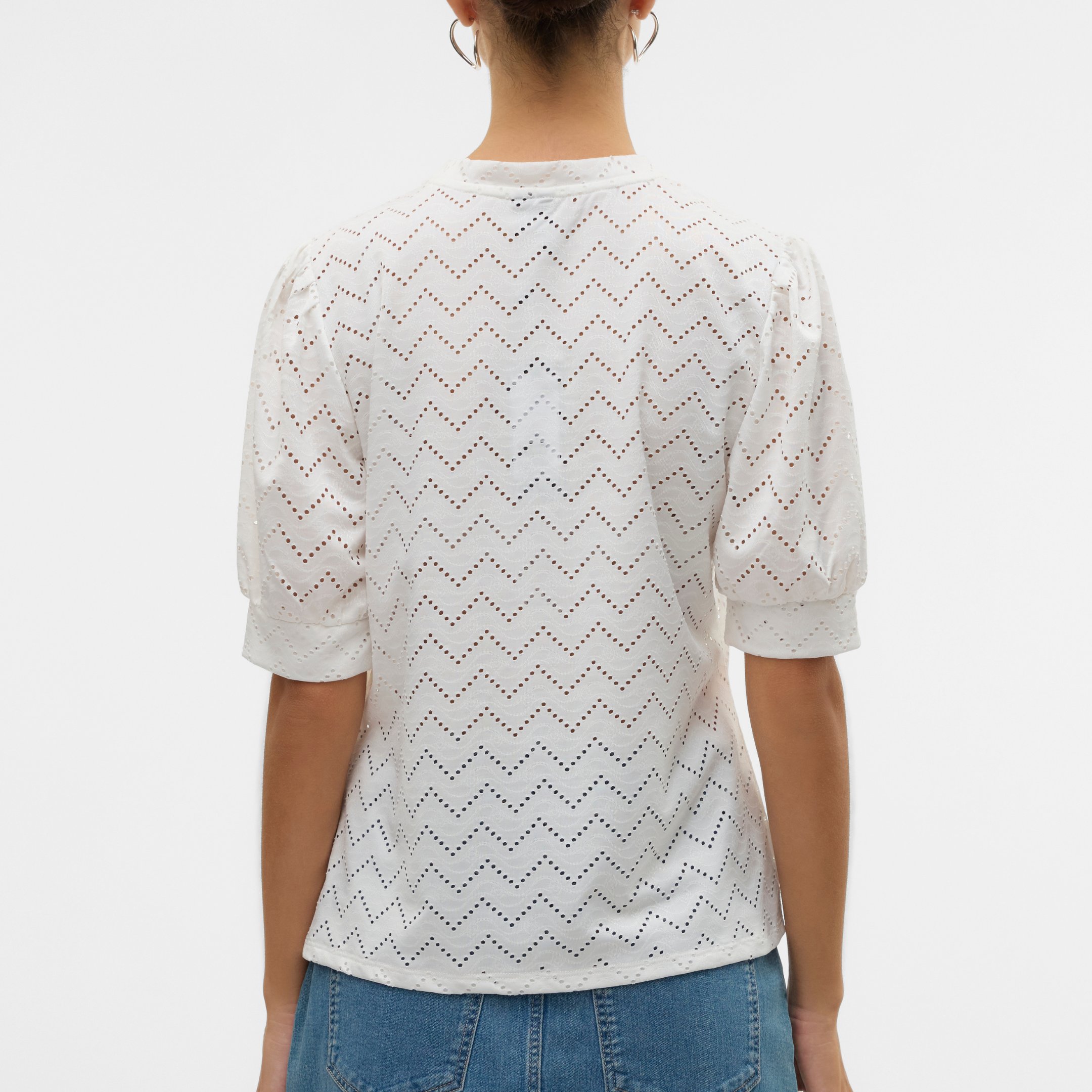 VERO MODA - T-SHIRT - THAS 10328121 - SNOW WHITE