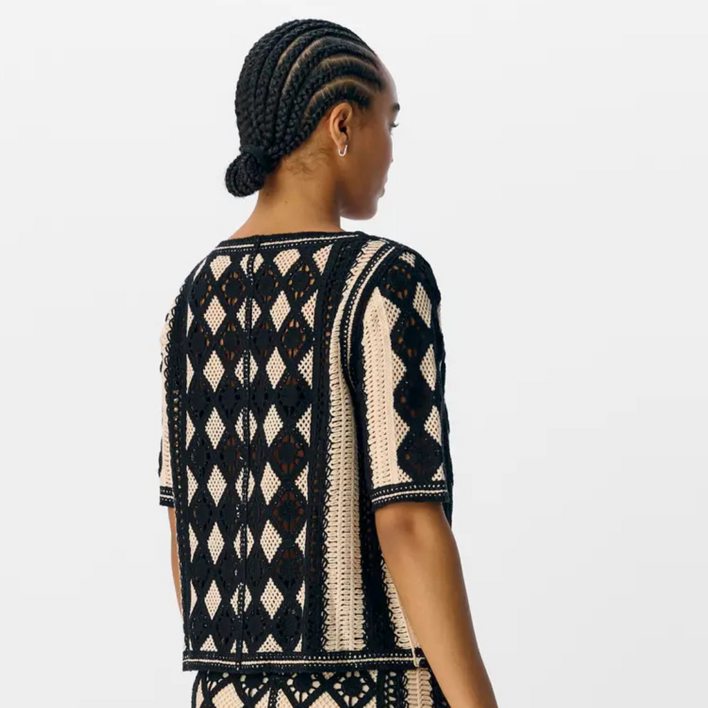 OBJECT - CARDIGAN - WASILA 23046323 - SANDSHELL/BLACK