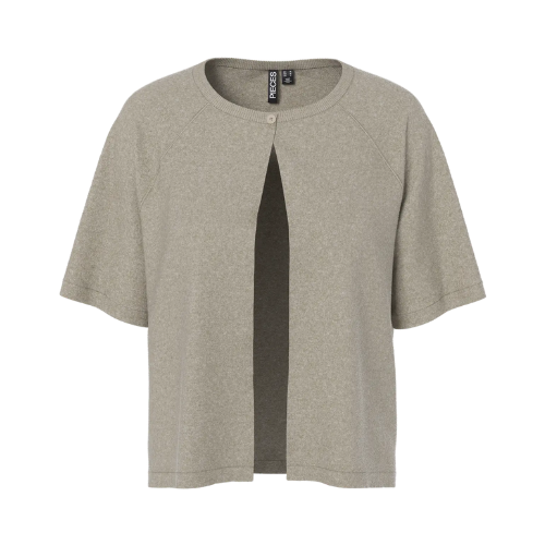 PIECES - CARDIGAN - BREE 17158717 - CROCKERY MELANGE