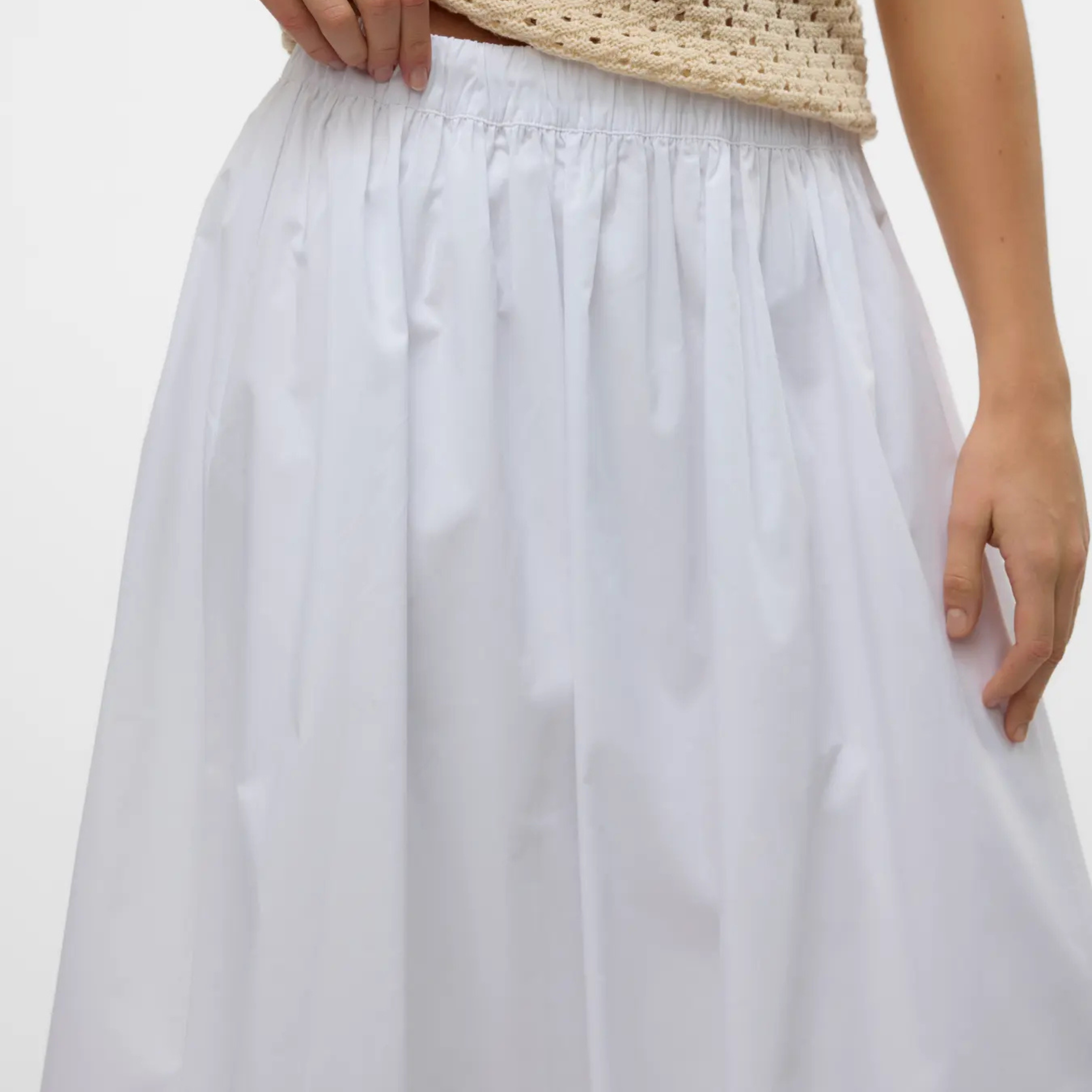 VERO MODA - NEDERDEL - FRIBA BALLOON 10329145 - SNOW WHITE