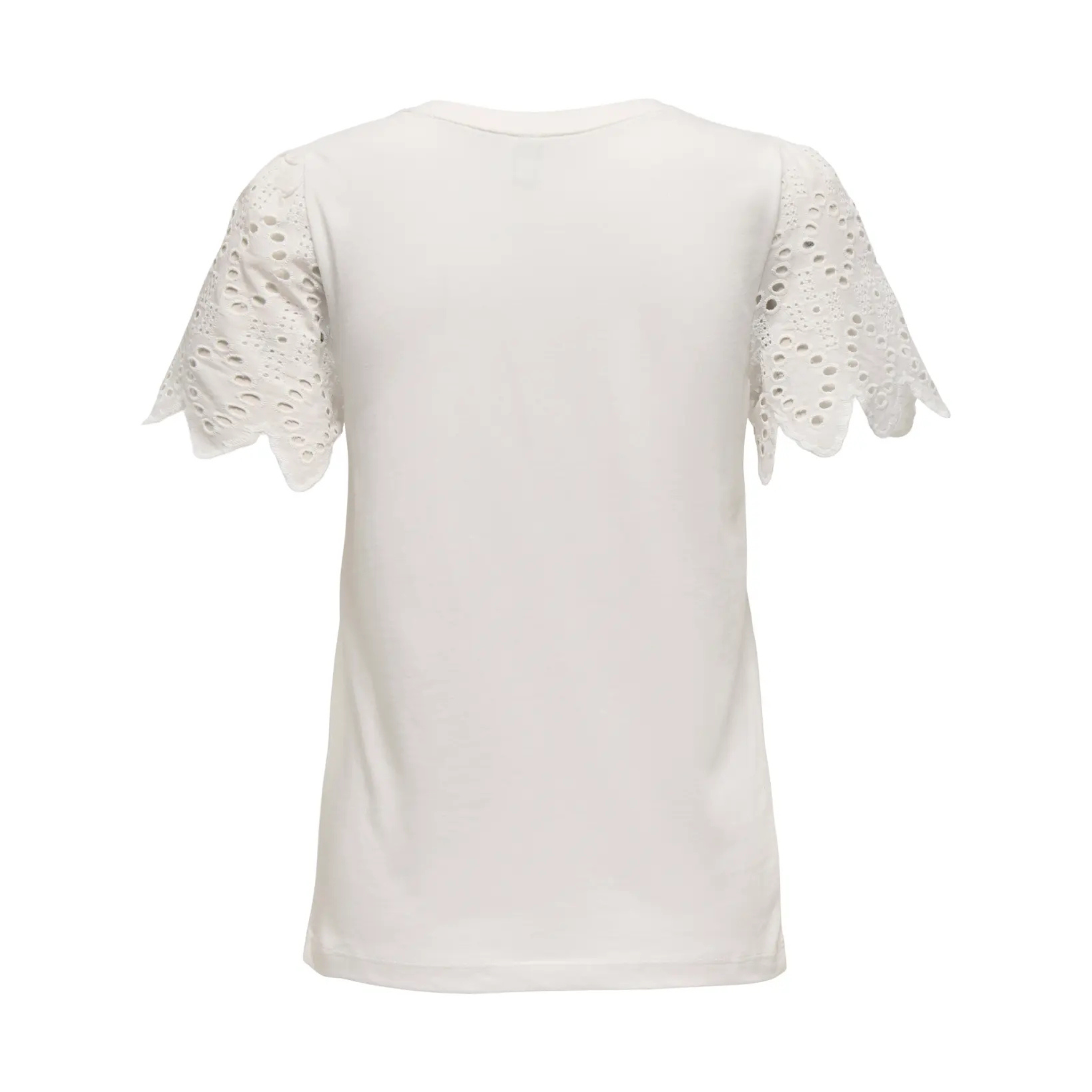 ONLY - T-SHIRT - EBBA 15324887 - CLOUD DANCER/RILLY FLOWERY