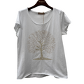 MARTA DU CHATEAU - T-SHIRT - MARIE 1535 - WHITE TREE