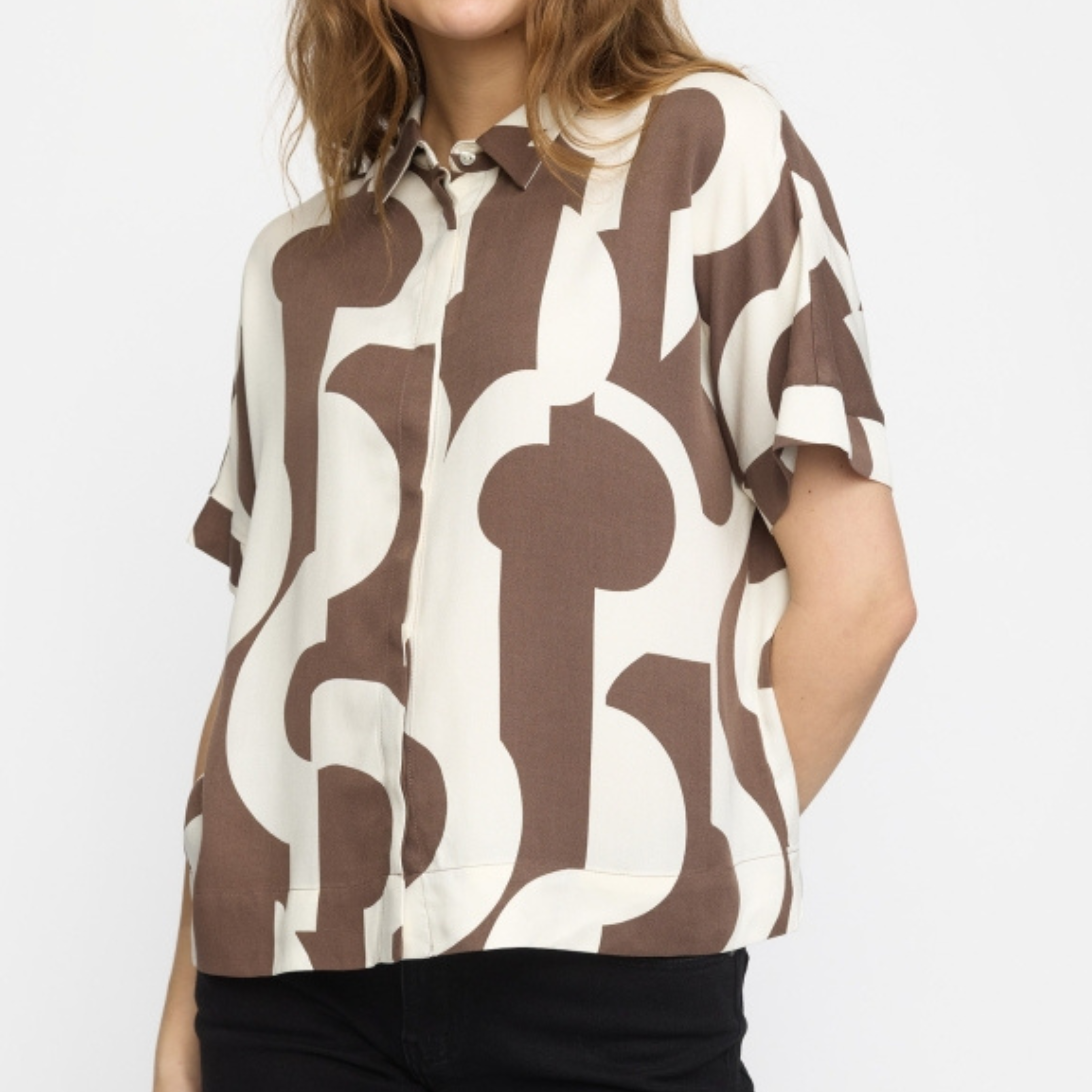 SOFT REBELS - SKJORTE - FIONA FREEDOM SR425-708 - EARTHY ARTSCAPE