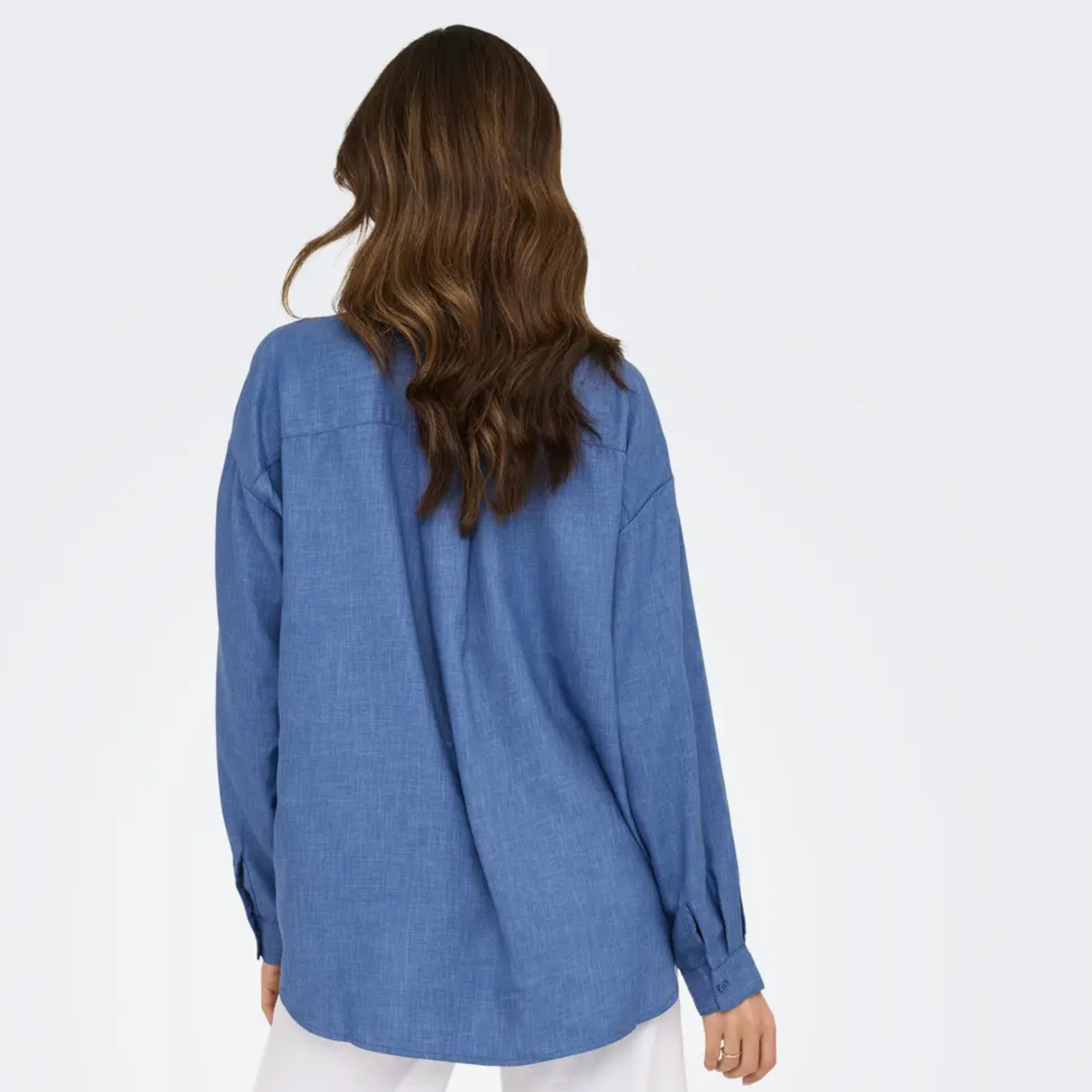 ONLY - SKJORTE - HARRIET 15344161 - TRUE NAVY MELANGE