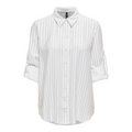 ONLY - SKJORTE - SARI 15347209 - CLOUD DANCER STRIPES
